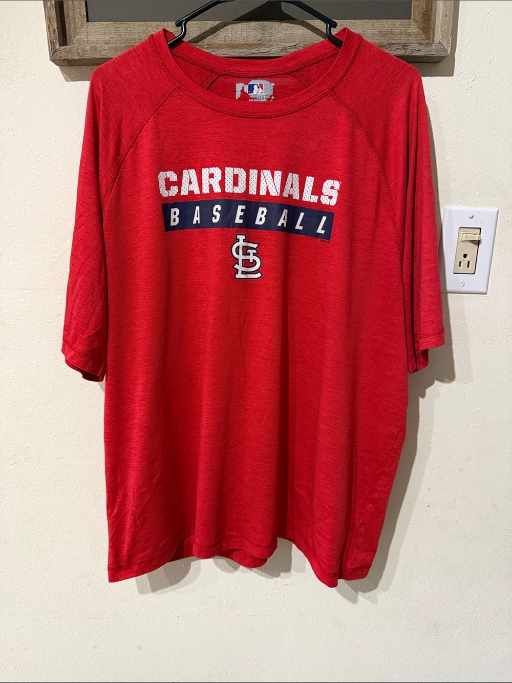 MLB Genuine Merchandise Men’s Cardinals Baseball Short Sleeve Tee XXL - Red